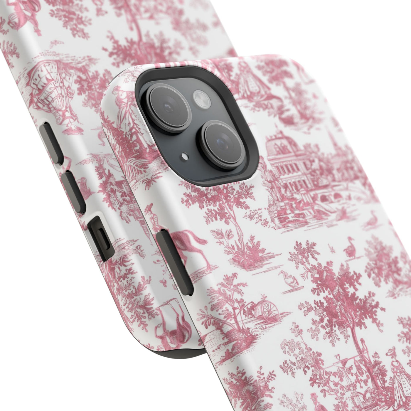 French Pink Toile Magsafe Cute Phone Case for Iphone Gift for Her,  | iPhone 15 Case | iPhone 15 Pro Max Case, Iphone 14, Iphone 14 Pro Max, Iphone 13, Iphone 16