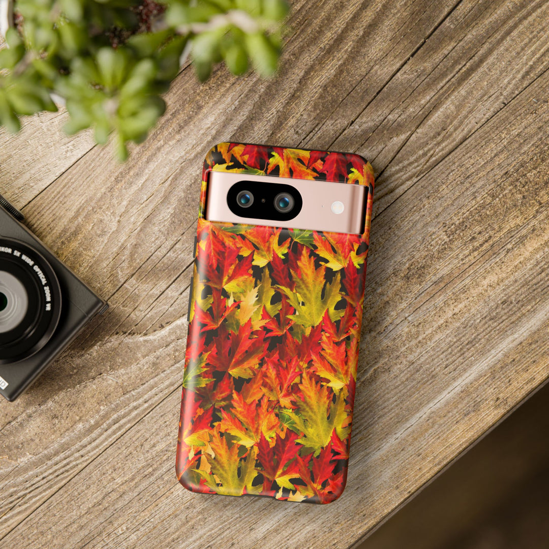 Fall Leaves Impact Resistant, Cute Phone Cases for Samsung S24, S23, S22, S21, IPhone 15 pro Iphone 14 pro Iphone 13 IPhone 12 Iphone 11 - Studio40ParkLane