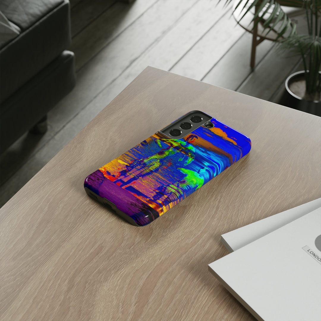 Cute Samsung Phone Case | Aesthetic Samsung Phone Case | Dance Sunset Colorful | Galaxy S23, S22, S21, S20 | Luxury Double Layer | Cool - Studio40ParkLane