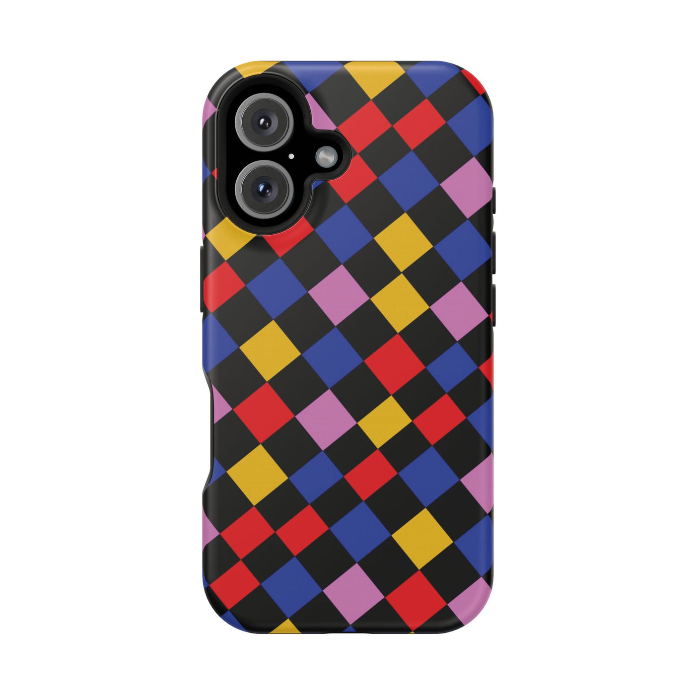 Aesthetic Colorful Checkerboard Tough Magsafe Phone Case - For iPhone 17 Pro Max iPhone 16 Pro iPhone 15 Iphone 14 Plus 13 Pro 12 11 Gift - Studio40ParkLane