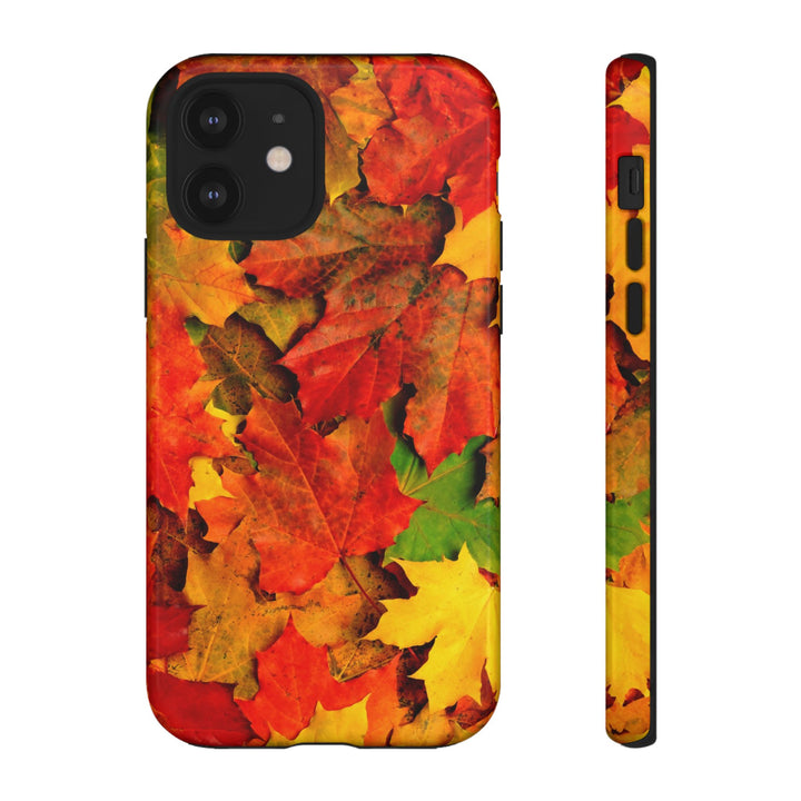 Fall Leaves Impact Resistant, Cute Phone Cases for Samsung S24, S23, S22, S21, IPhone 15 pro Iphone 14 pro Iphone 13 IPhone 12 Iphone 11 - Studio40ParkLane