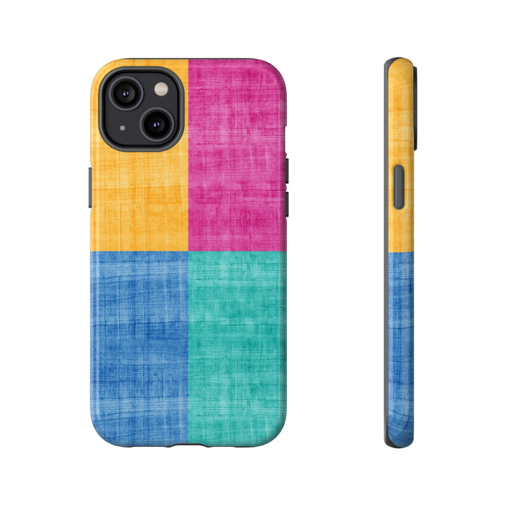 Impact Resistant, Colored Shapes, Cute Phone Cases for Samsung S24, S23, S22, S21, IPhone 15 pro Iphone 14 pro Iphone 13 IPhone 12 Iphone 11 - Studio40ParkLane
