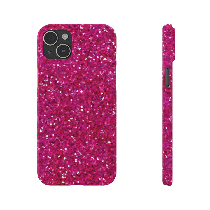 Slim Muted Pink Faux Play on Glitter Effect Cute Phone Cases for Iphone 16 Pro Max | iPhone 15 Case | iPhone 15 Pro Max Case, Iphone 14, Iphone 14 Pro Max, Iphone 13 12 11 8 7 - Studio40ParkLane