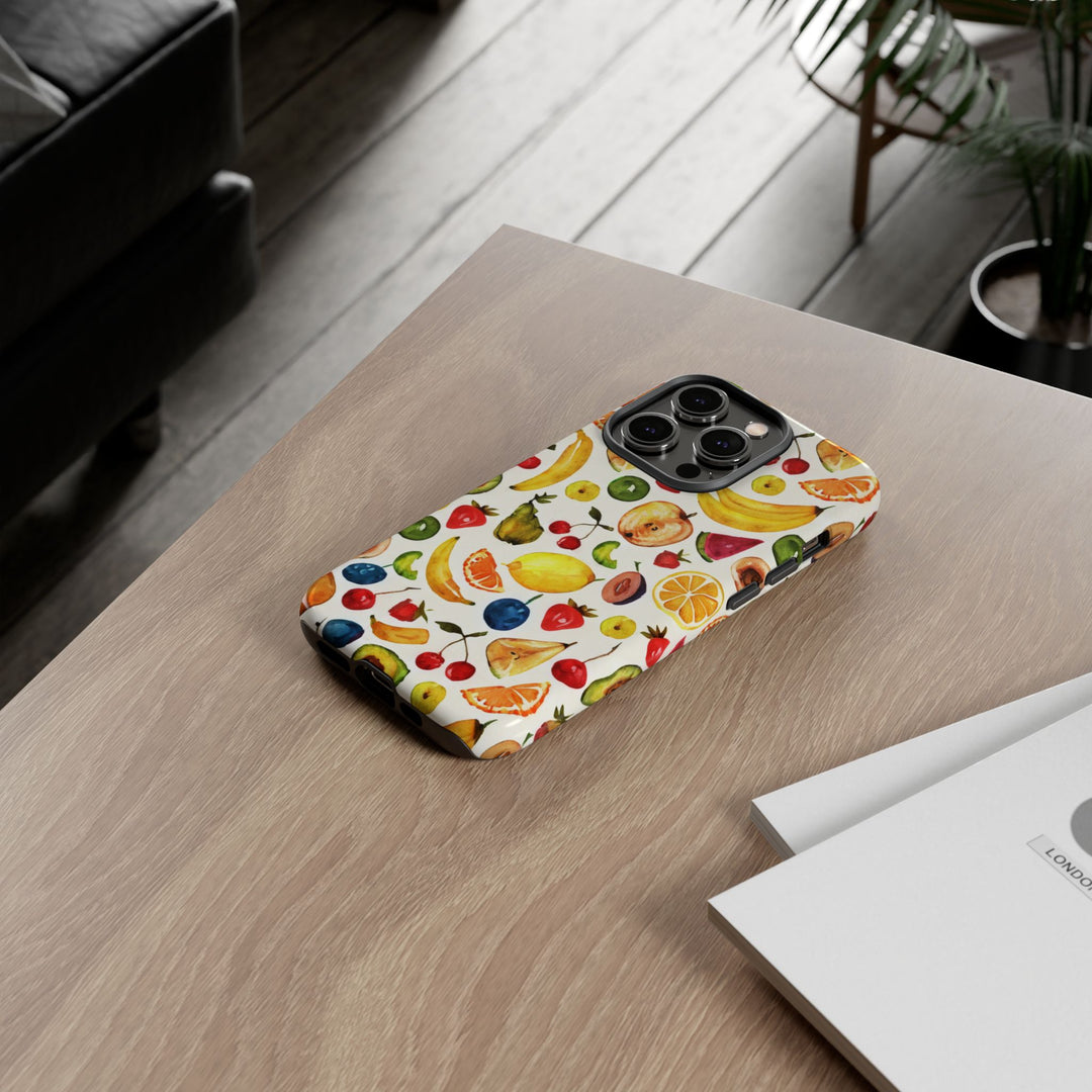 Impact Resistant, Mixed Fruits, Cute Phone Cases for Samsung S24, S23, S22, S21, IPhone 15 pro Iphone 14 pro Iphone 13 IPhone 12 Iphone 11 - Studio40ParkLane