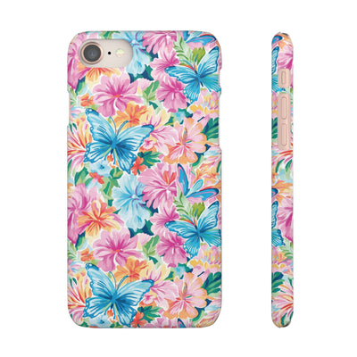 Snap Butterflies Flowers Cute Phone Cases for Samsung S24, S23, S22, S21, S20, Plus and Ultra, Iphone 16 Pro Max, Iphone 15, 14, 13, 12, 11, 10 - Studio40ParkLane
