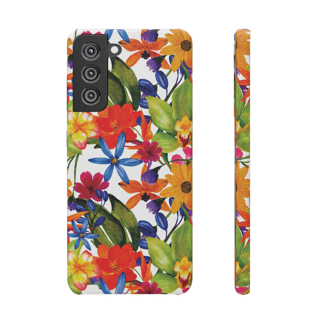 Sleek Snap Colorful Flowers Cute Phone Case for iPhone 16 15 14 13 12 11 X Xs Max Xr Pro Plus Samsung Galaxy S24 S23 S22 S21 S20 Note Ultra