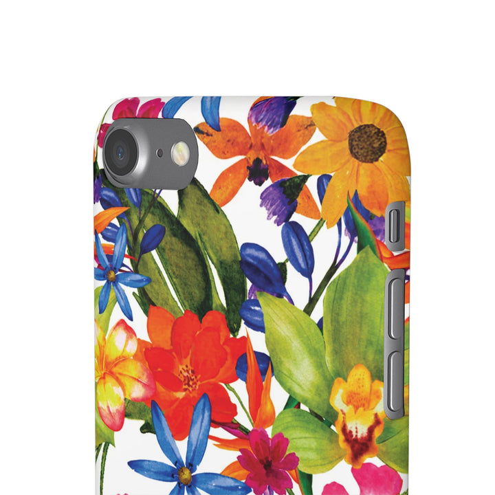 Sleek Snap Colorful Flowers Cute Phone Case for iPhone 16 15 14 13 12 11 X Xs Max Xr Pro Plus Samsung Galaxy S24 S23 S22 S21 S20 Note Ultra