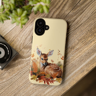 Autumn Fall Deer Gift for Her Cute Phone Case for, Samsung Galaxy S24, S23, S22, S21, IPhone 16 Case | Iphone 15, Iphone 14, IPhone 13 Case