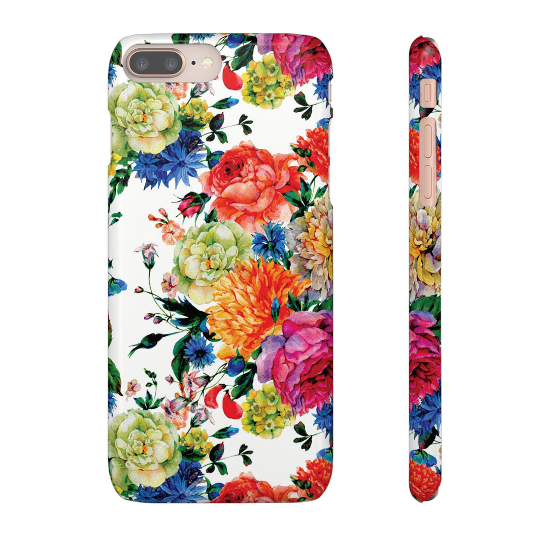 Sleek Snap Colorful Flowers Cute Phone Case for iPhone 16 15 14 13 12 11 X Xs Max Xr Pro Plus Samsung Galaxy S24 S23 S22 S21 S20 Note Ultra