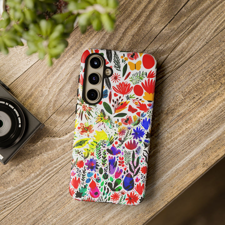 Impact Resistant, Colored Flowers, Cute Phone Cases for Samsung S24, S23, S22, S21, IPhone 15 pro Iphone 14 pro Iphone 13 IPhone 12 Iphone 11 - Studio40ParkLane