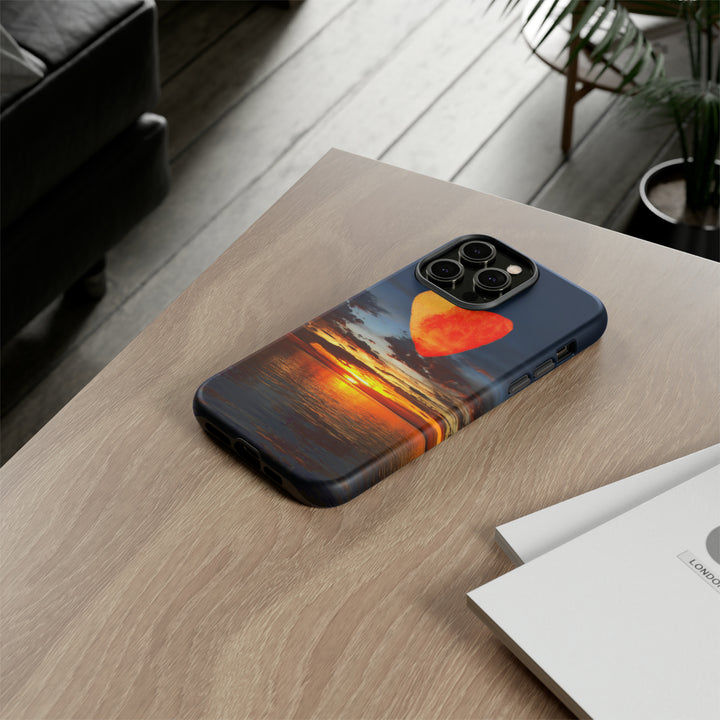 Cute IPhone Case | Rising Heart Love Sunset, iPhone 15 Case | iPhone 15 Pro Case, Iphone 14 Case, Iphone 14 Pro Max Case - Studio40ParkLane