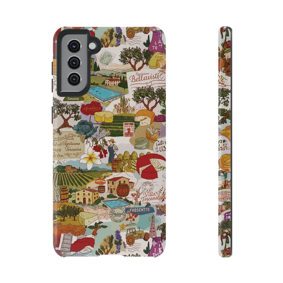 Italy Tuscany Coquette Collage Tough Premium Phone Case - For iPhone 17 Pro Max iPhone 16 Pro iPhone 15 Iphone 14 Plus 13 Pro 12 11 10 XR - Studio40ParkLane