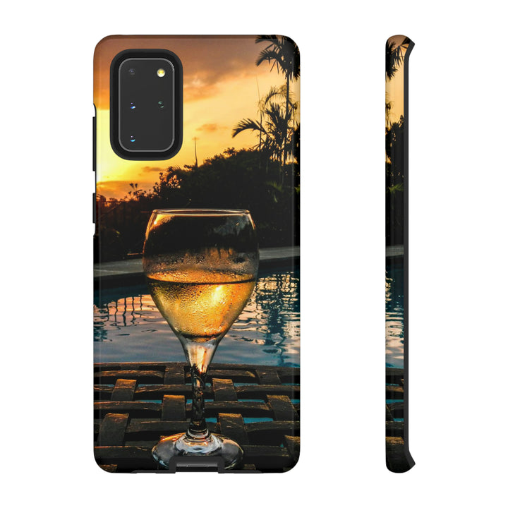 Samsung Galaxy Phone Case | Galaxy S23, S22, S21, S20 | Luxury Case Double Layered | Impact Resistant | Fashionable - Wine Glass 1 - Studio40ParkLane