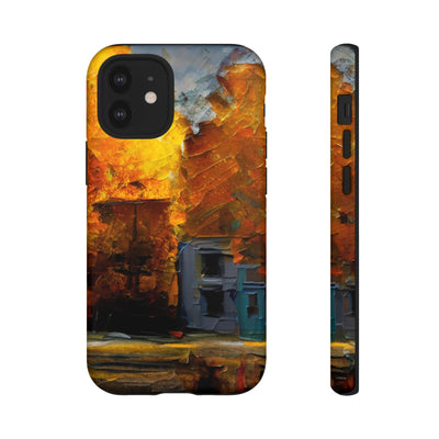 Impact Resistant, Fall Leaves Oil Painting, Cute Phone Cases for Samsung S24, S23, S22, S21, IPhone 15 pro Iphone 14 pro Iphone 13 IPhone 12 Iphone 11