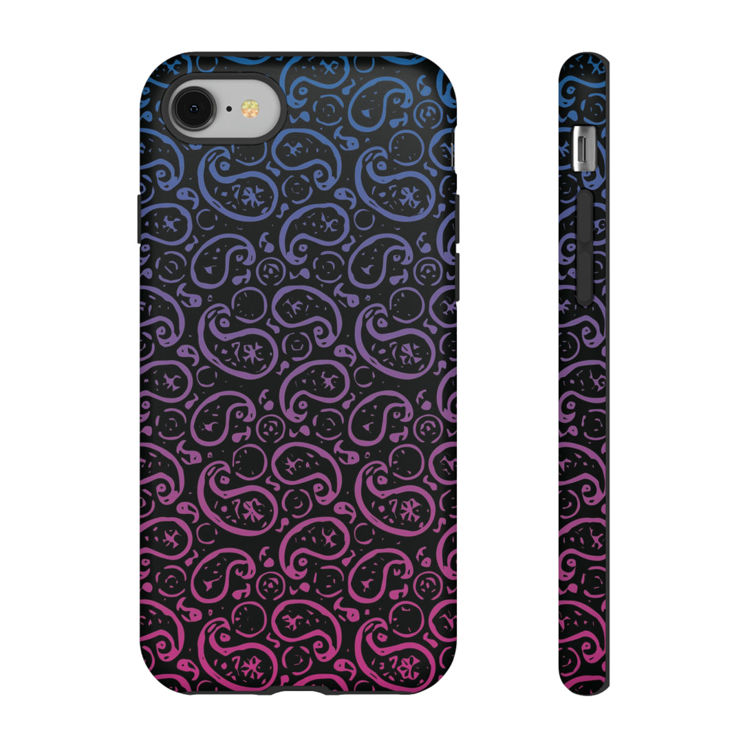 Cute IPhone Case | iPhone 15 Case | iPhone 15 Pro Max Case, Iphone 14 Case, Iphone 14 Pro Max Case IPhone Case for Art Lovers, Paisley Blue Pink - Studio40ParkLane