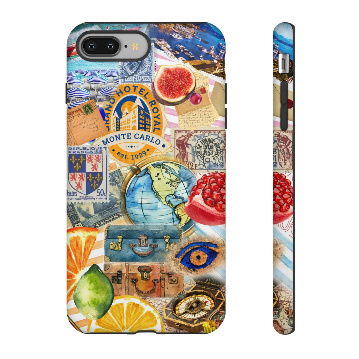 Cute European Summer Collage Phone Case, for IPhone 16 Case | Iphone 15, Iphone 14, IPhone 13 Case, 11 8 7, Samsung Galaxy S24, S23, S22, S21 Extra Protective