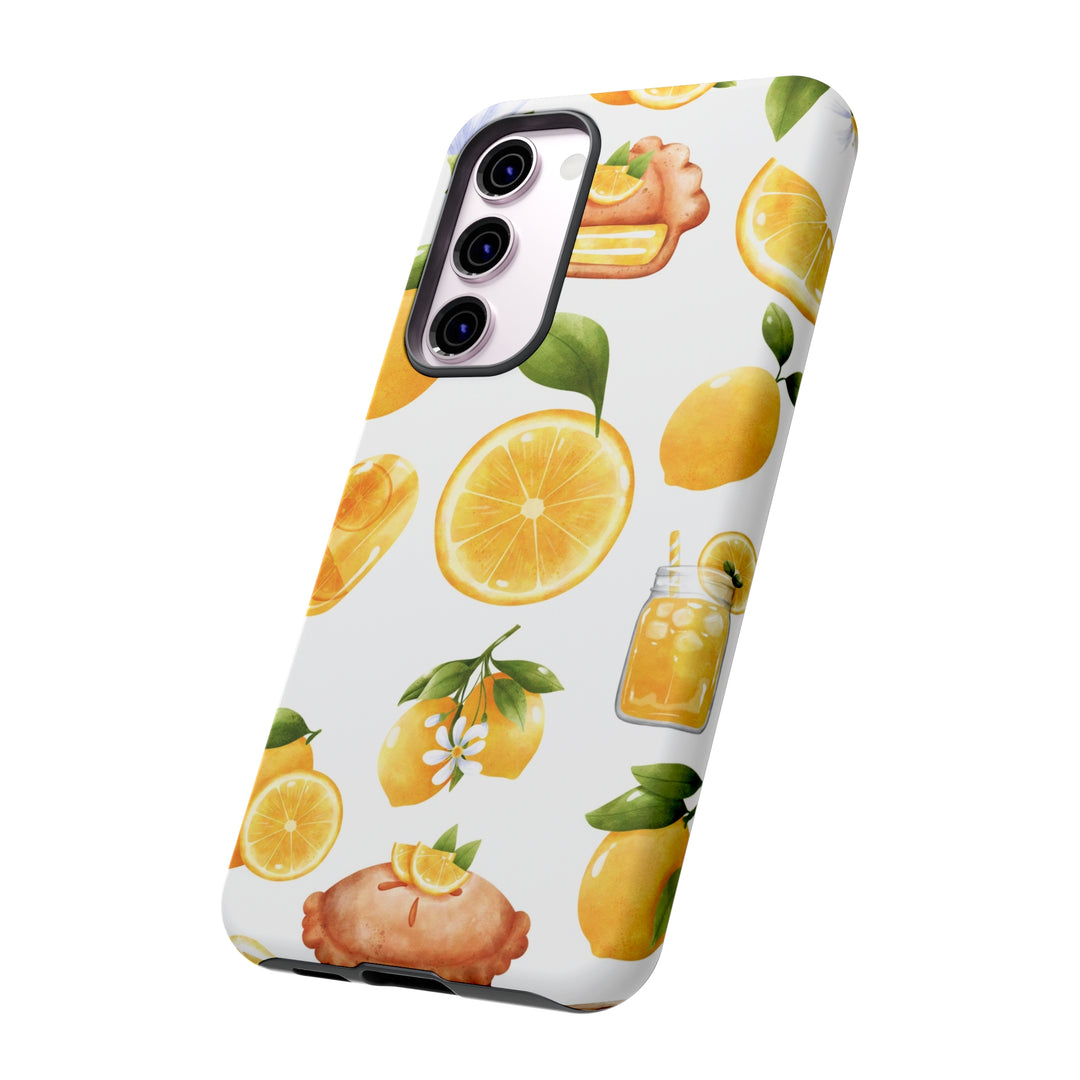 Cute Samsung Phone Case | Aesthetic Samsung Phone Case | Galaxy S23, S22, S21, S20 | Summer Fruit Lemons, Protective Phone Case - Studio40ParkLane
