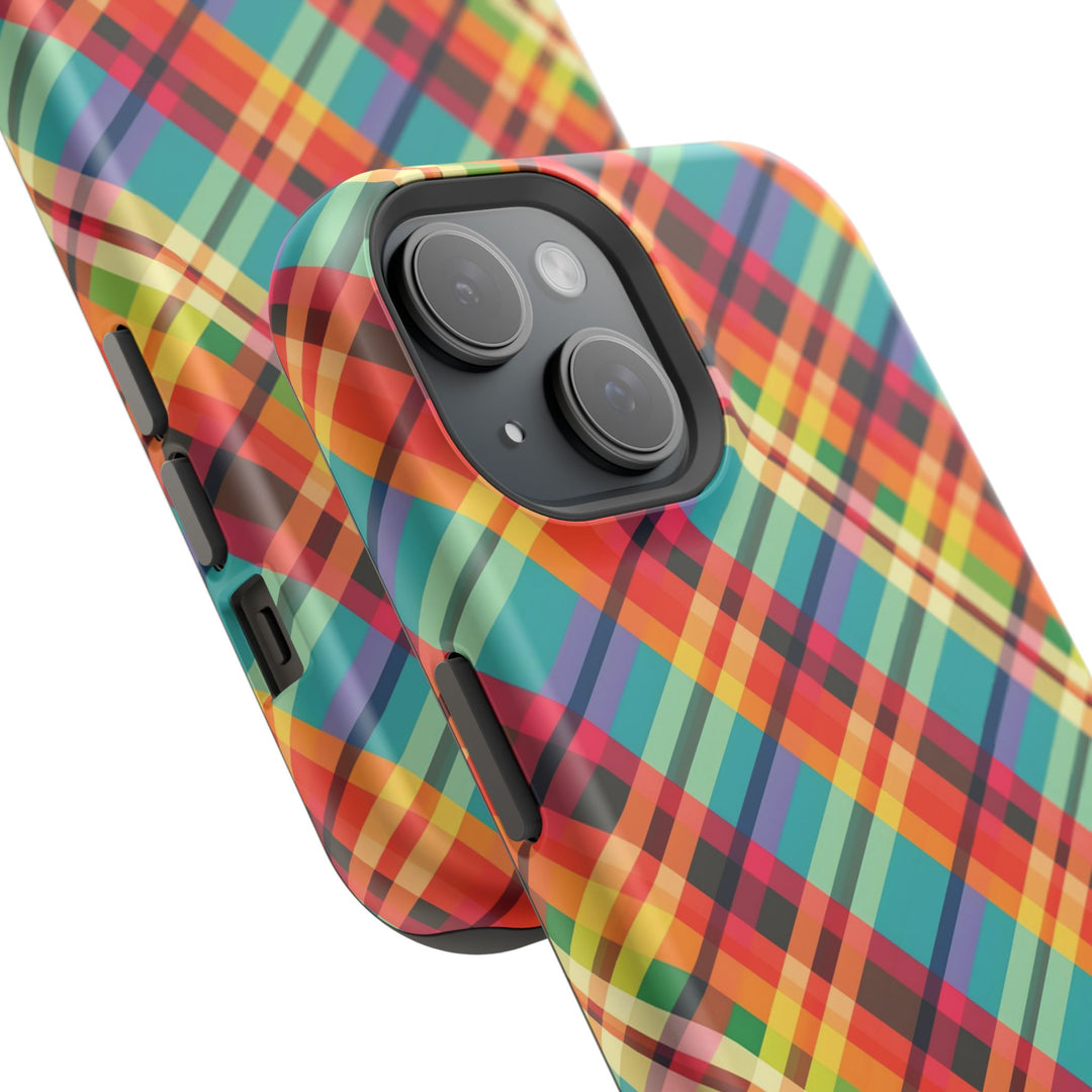 Checkered Plaid Magsafe Gift for Her Cute Phone Case for Iphone, | iPhone 16 | iPhone 15 Pro Max, Iphone 14 Pro Max, 13 12 11 10 9 8 7 - Studio40ParkLane