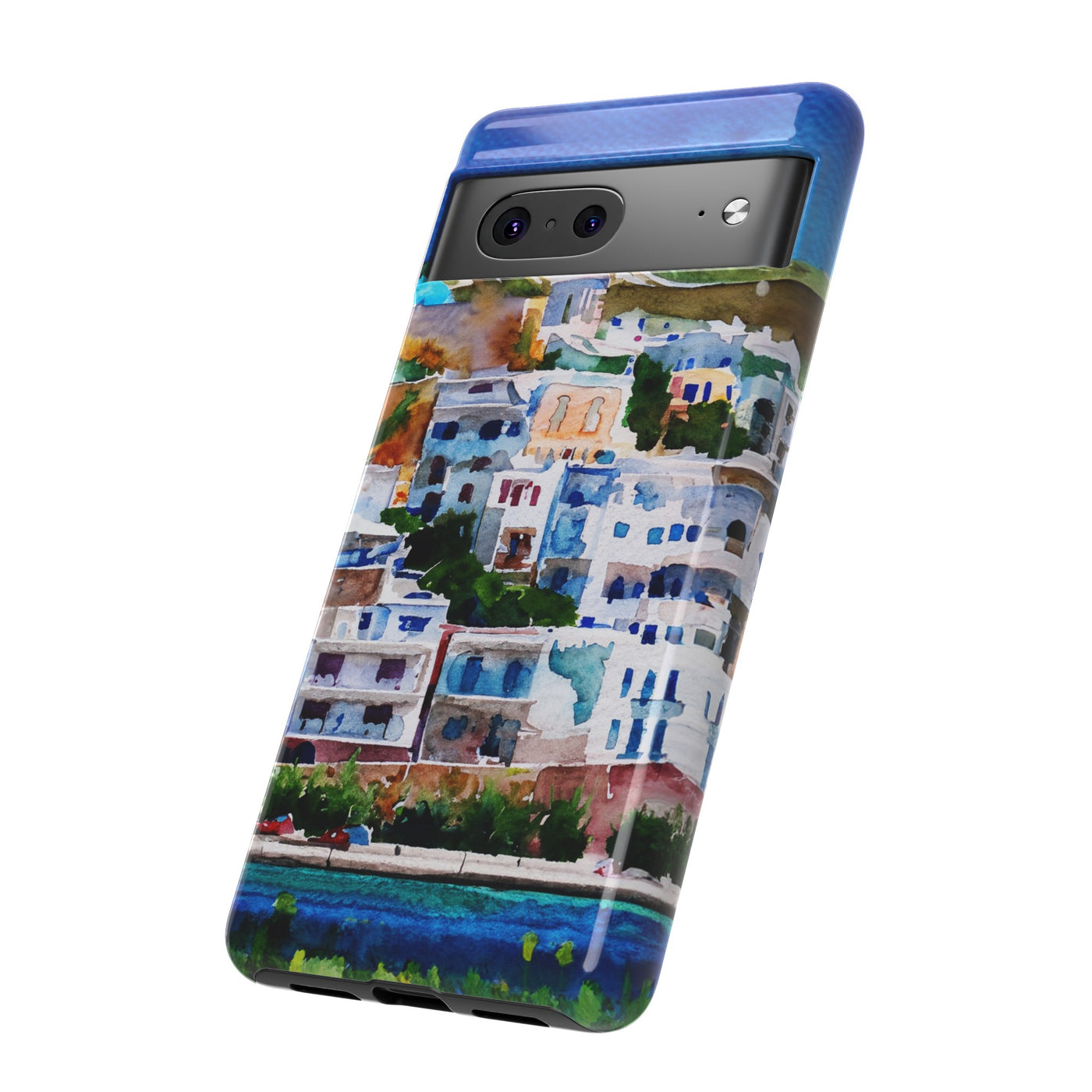 Impact Resistant, Greece House, Cute Phone Cases for Samsung S24, S23, S22, S21, IPhone 15 pro Iphone 14 pro Iphone 13 IPhone 12 Iphone 11