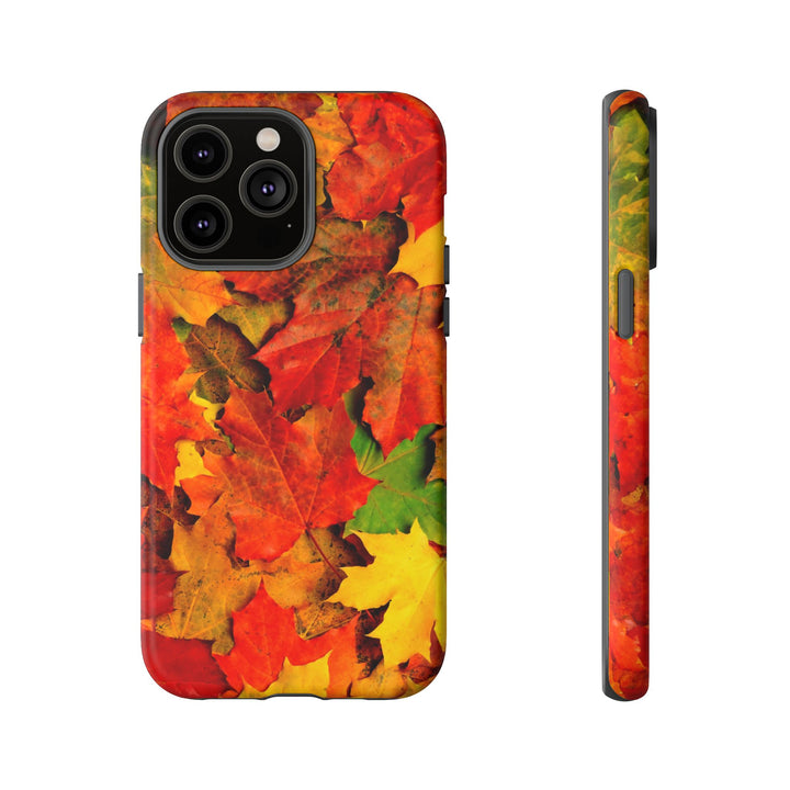 Fall Leaves Impact Resistant, Cute Phone Cases for Samsung S24, S23, S22, S21, IPhone 15 pro Iphone 14 pro Iphone 13 IPhone 12 Iphone 11 - Studio40ParkLane
