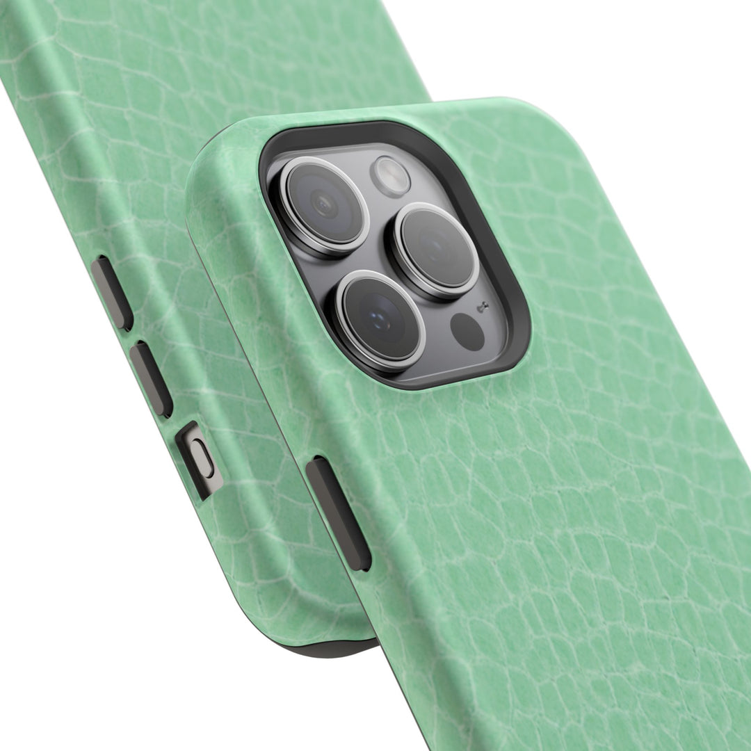 Non Leather Mint Color Pattern Magsafe Cute Phone Case for Iphone Gift for Her, | iPhone 15 Case | iPhone 15 Pro Max Case, Iphone 14, Iphone 14 Pro Max, Iphone 13, Iphone 16 - Studio40ParkLane