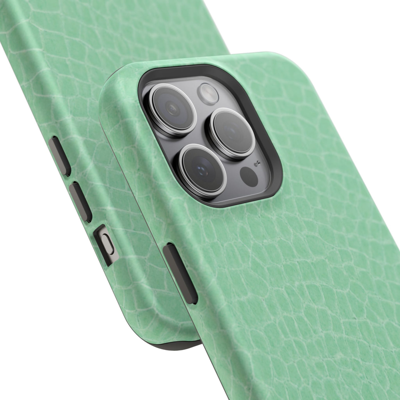 Non Leather Mint Color Pattern Magsafe Cute Phone Case for Iphone Gift for Her, | iPhone 15 Case | iPhone 15 Pro Max Case, Iphone 14, Iphone 14 Pro Max, Iphone 13, Iphone 16 - Studio40ParkLane