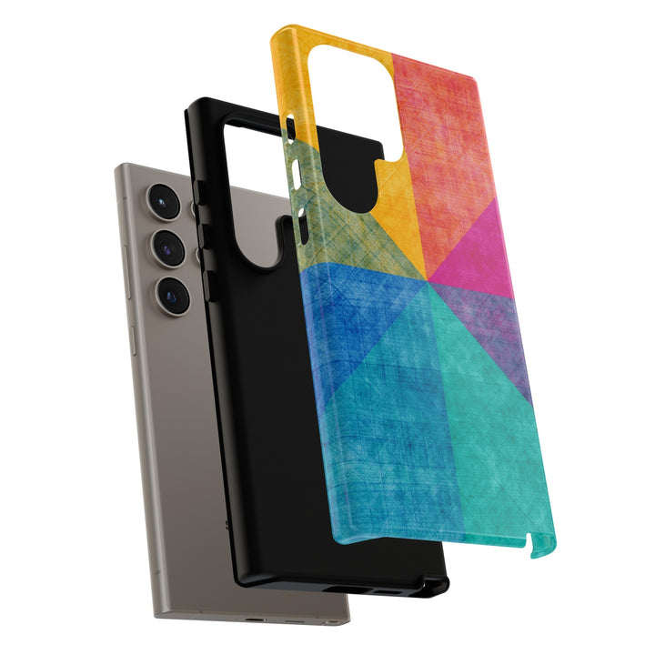Impact Resistant, Colored Shapes, Cute Phone Cases for Samsung S24, S23, S22, S21, IPhone 15 pro Iphone 14 pro Iphone 13 IPhone 12 Iphone 11 - Studio40ParkLane
