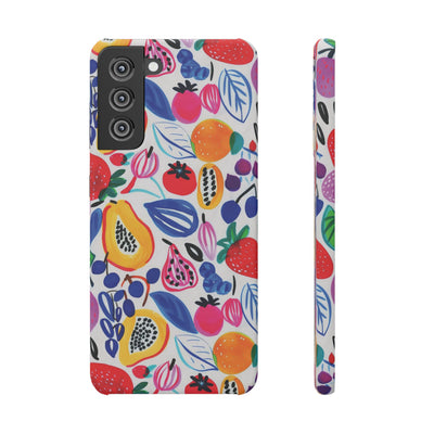 Snap Summer Fruit Gift for Her Cute Phone Cases for Samsung Galaxy S24, S23, S22, S21, S20, Plus, Ultra, Iphone 16, 15, 14, Pro and Max