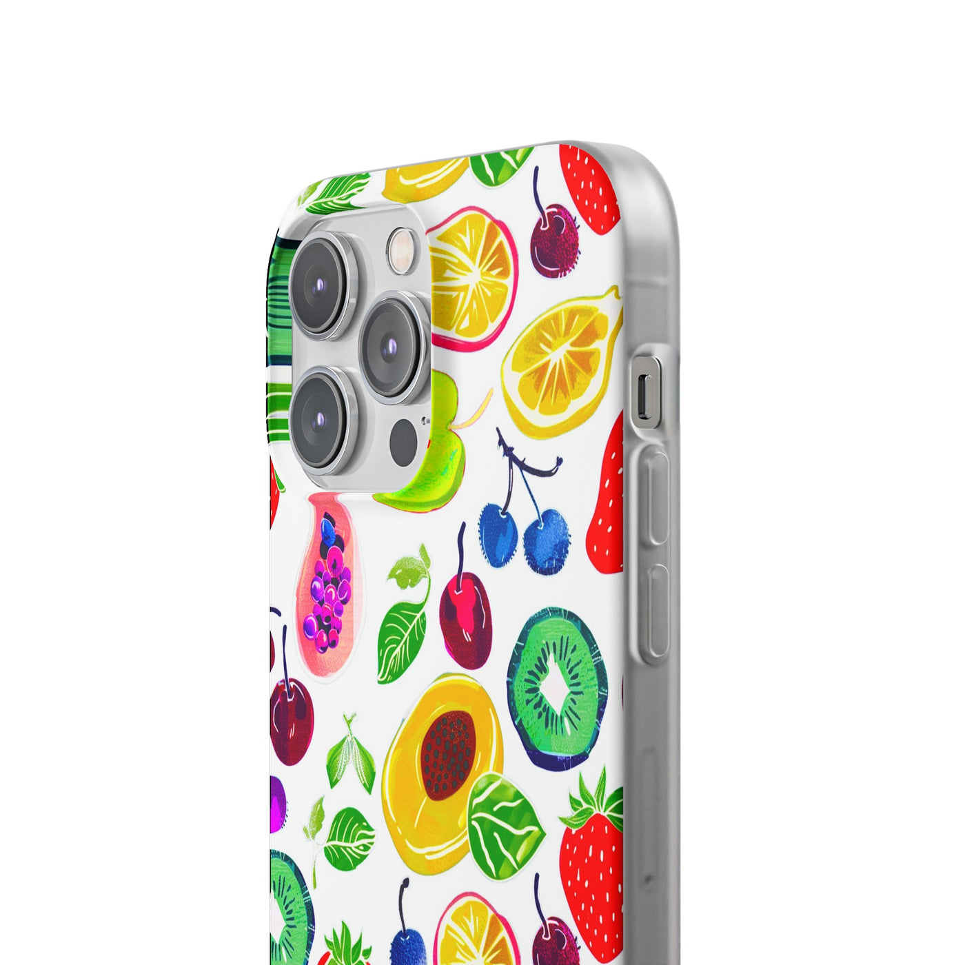 Cute Flexi Phone Cases, Summer Fruit Mix, Compatible with Samsung Galaxy S23, Samsung S22, Samsung S21, Samsung S20, Galaxy S20 Ultra