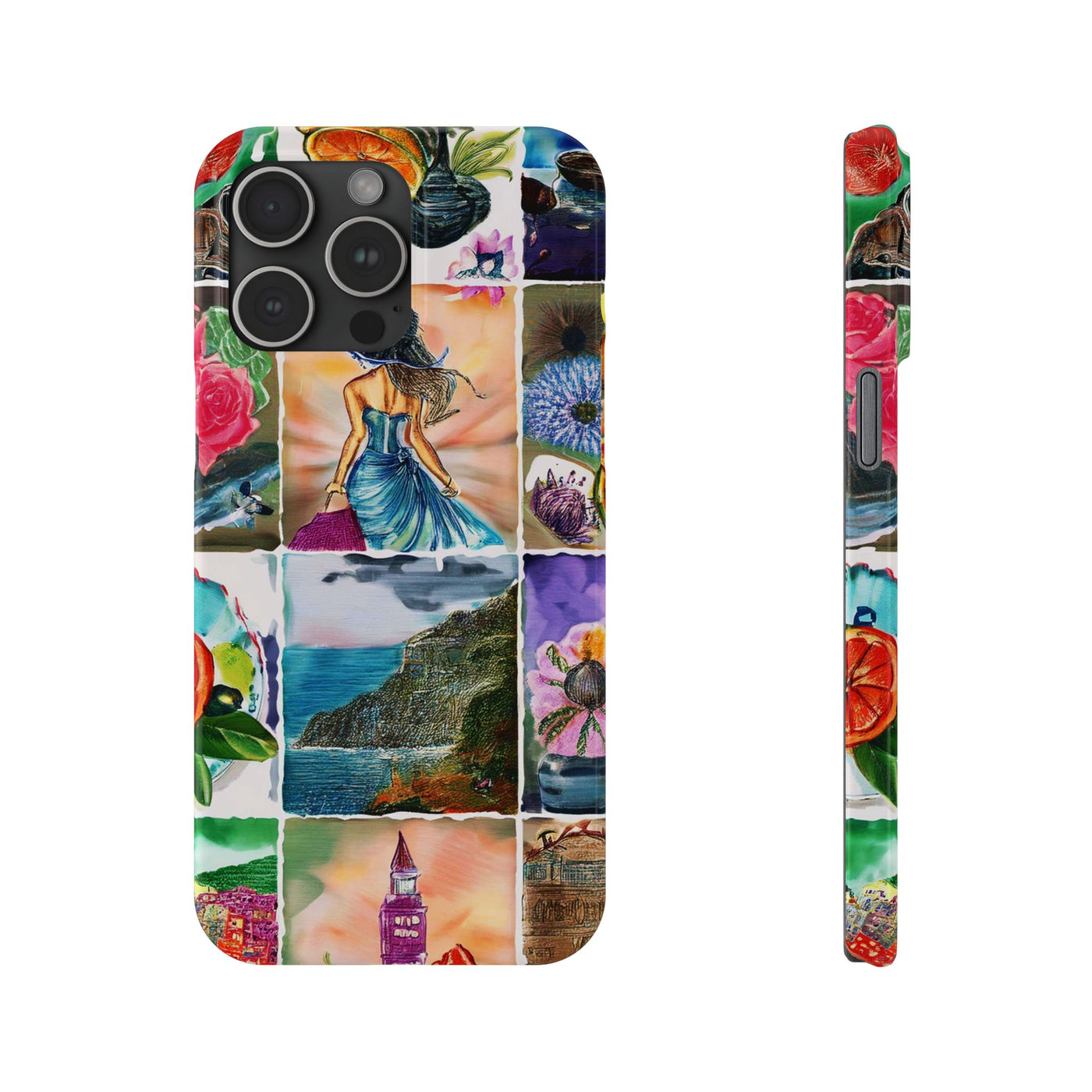 Slim Travel Coquette Collage Slim Cute Phone Cases for Iphone  | iPhone 15 Case | iPhone 15 Pro Max Case, Iphone 14, Iphone 14 Pro Max, Iphone 13