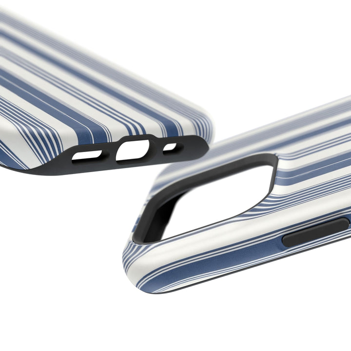 MagSafe Cute Phone Case, Coastal Striped Phone Case for iPhone 17 16 15 14 13 12 Pro Max, Samsung S26 S25 S24 Ultra case - Studio40ParkLane