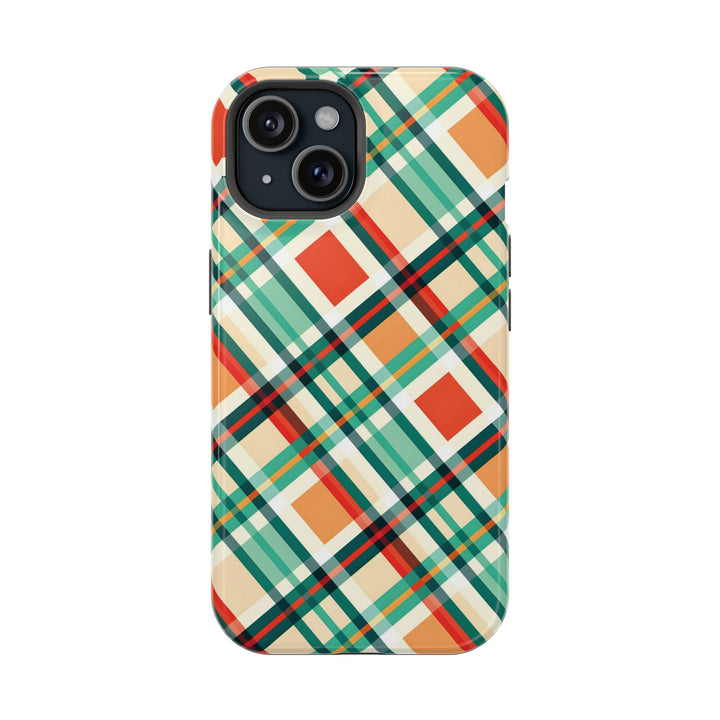 Checkered Plaid Magsafe Gift for Her Cute Phone Case for Iphone, | iPhone 16 | iPhone 15 Pro Max, Iphone 14 Pro Max, 13 12 11 10 9 8 7 - Studio40ParkLane