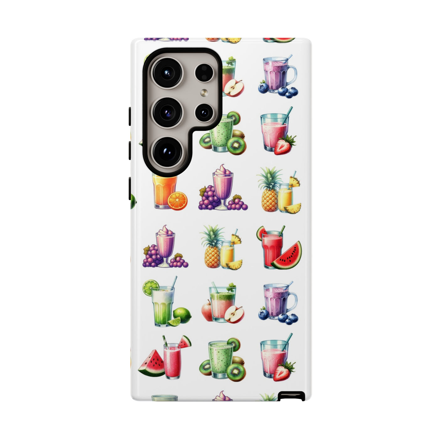 Cute Samsung Case | Cool Iphone Case | Tropical Summer Fruit Cocktail, Samsung S24, S23, S22, S21, IPhone 15 Case | Iphone 14 Case, Iphone 13 Case