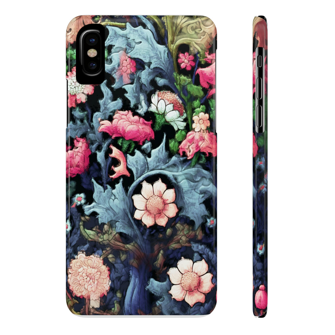 Slim Cute Phone Cases for Iphone - | iPhone 15 Case | iPhone 15 Pro Max Case, Iphone 14 Case, Iphone 14 Pro Max, Iphone 13, Flowers Scene - Studio40ParkLane