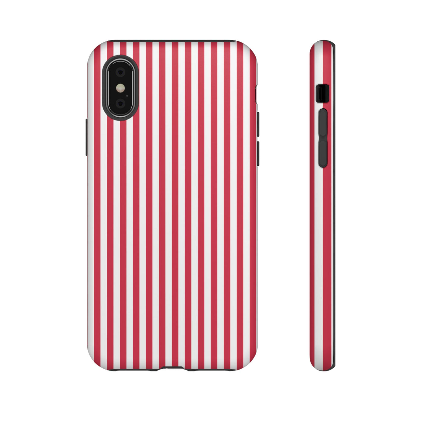 Tough Premium Winterberry Stripes Phone Case Gift for Her - For Apple iPhone 16 Pro Max 16e iPhone 15 Pro iPhone Iphone 14 Plus 13 Pro 12 SE XR - Studio40ParkLane