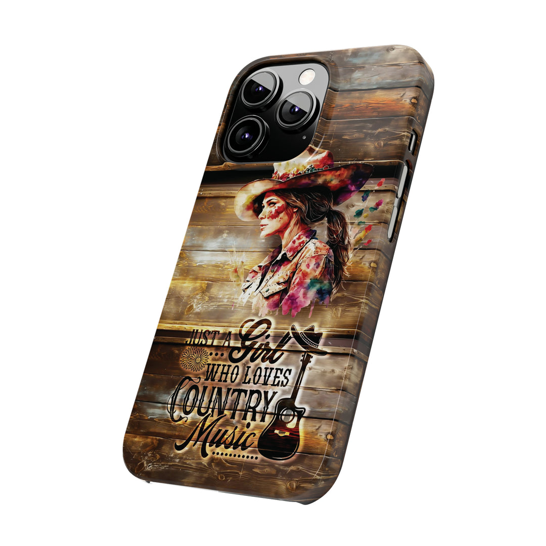 Slim Cute Phone Cases for Iphone - | iPhone 15 Case | iPhone 15 Pro Max Case, Iphone 14 Case, Iphone 14 Pro Max, Iphone 13, Country Music Girl - Studio40ParkLane