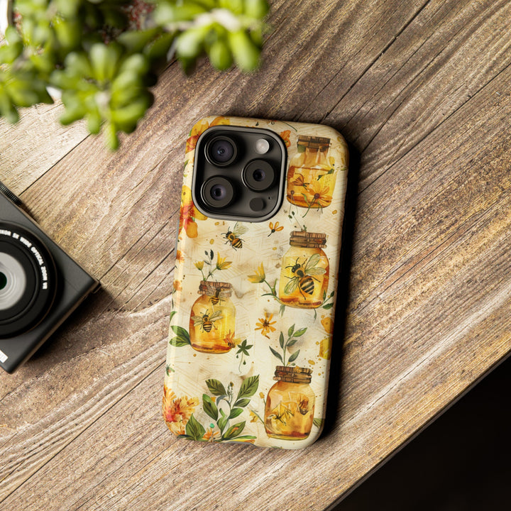 Impact Resistant, Honey Bees, Cute Phone Cases for Samsung S24, S23, S22, S21, IPhone 15 pro Iphone 14 pro Iphone 13 IPhone 12 Iphone 11 - Studio40ParkLane