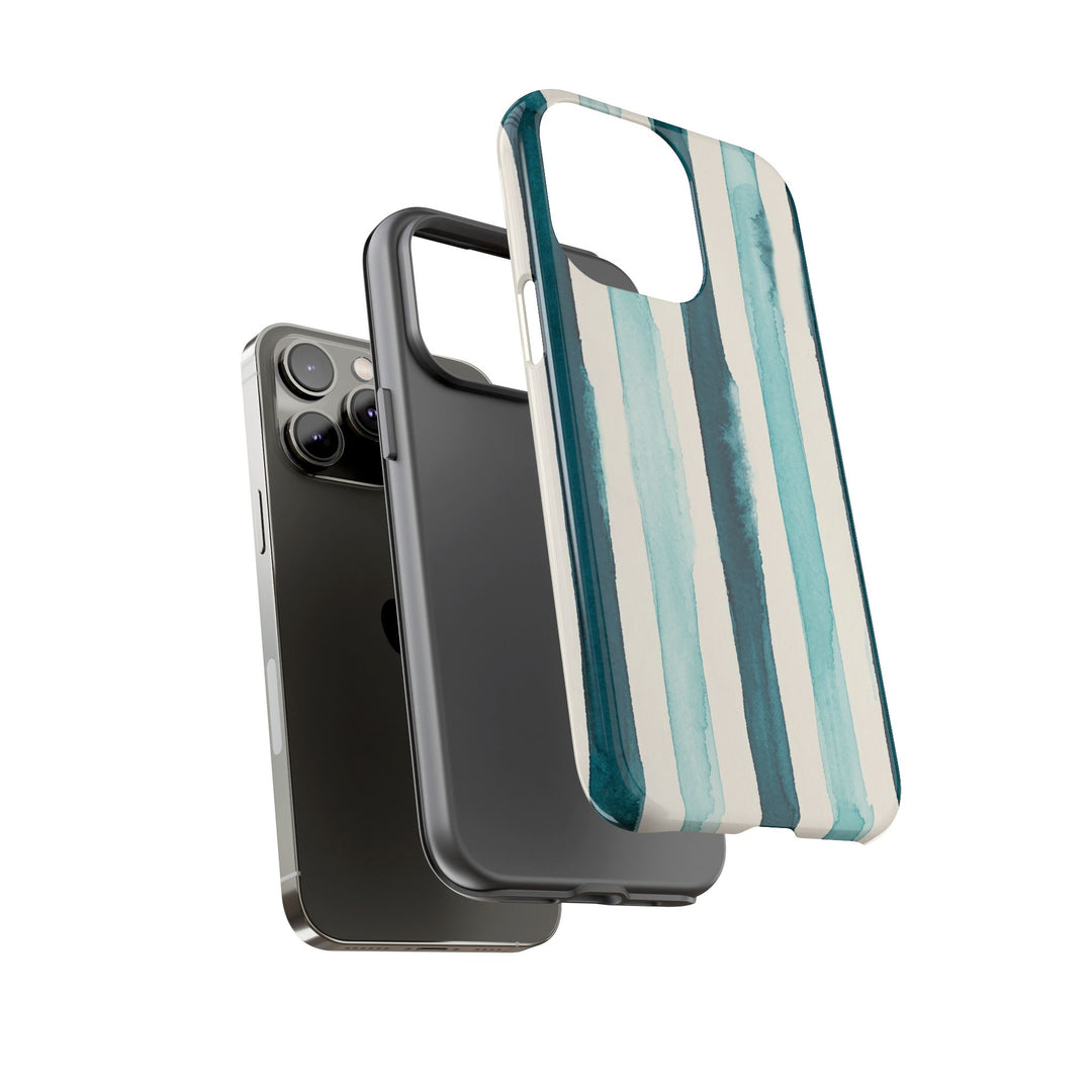 Tough Cute Green Stripes Phone Case, for IPhone 17 Pro Max | Iphone 17 Air, Iphone 16, IPhone 15, 14 13 12, Samsung Galaxy S26, S25, S24, S23