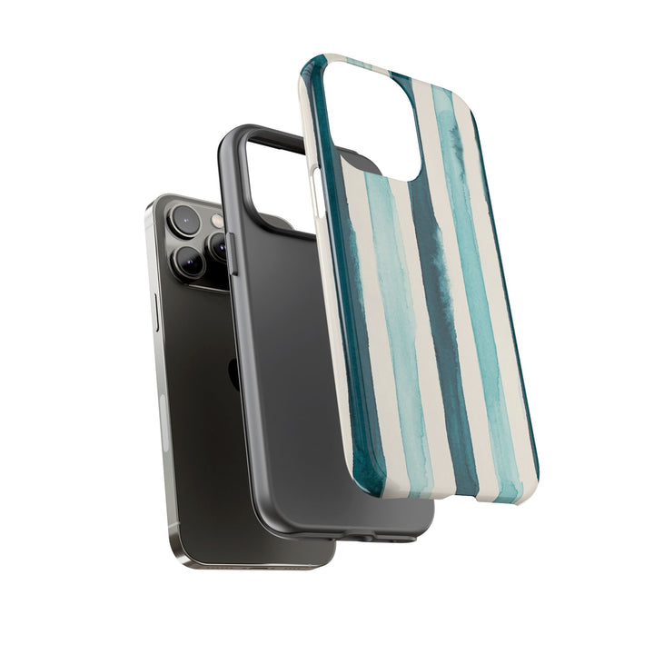 Tough Cute Green Stripes Phone Case, for IPhone 17 Pro Max | Iphone 17 Air, Iphone 16, IPhone 15, 14 13 12, Samsung Galaxy S26, S25, S24, S23