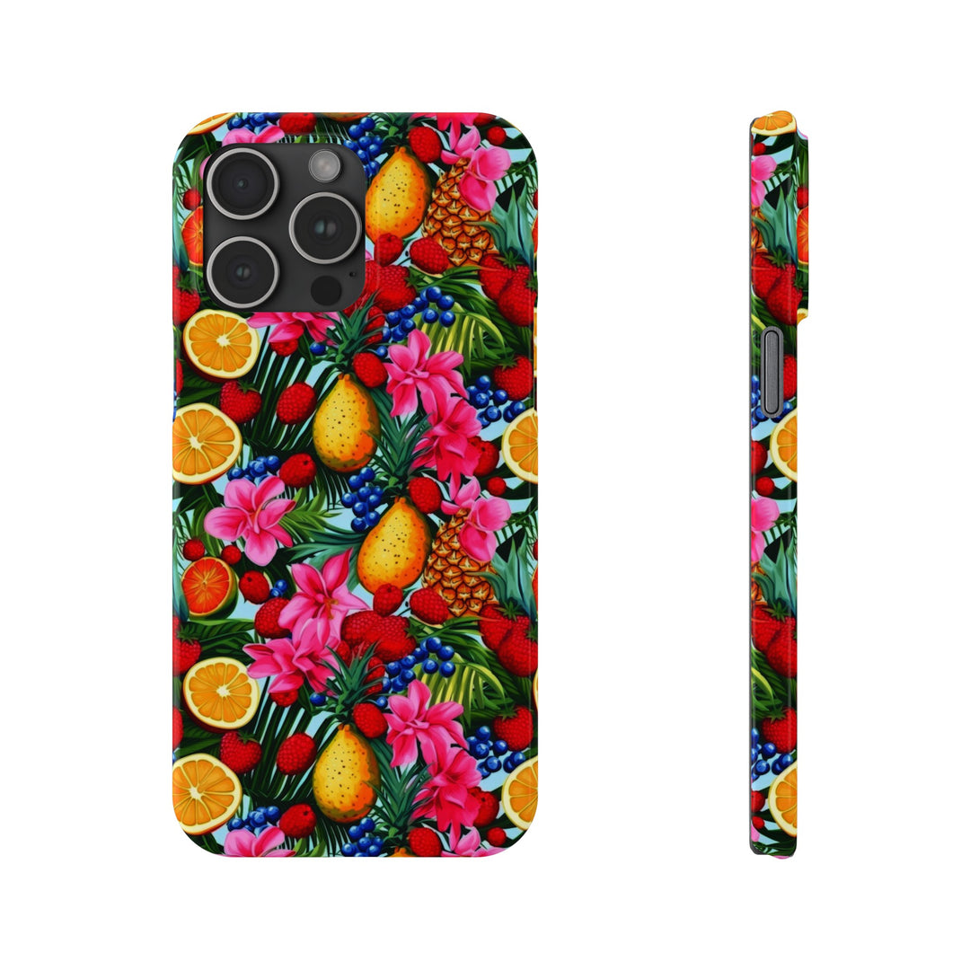 Slim Cute Phone Cases for Iphone - | iPhone 15 Case | iPhone 15 Pro Max Case, Iphone 14 Case, Iphone 14 Pro Max, Iphone 13, Summer Mixed Fruit - Studio40ParkLane