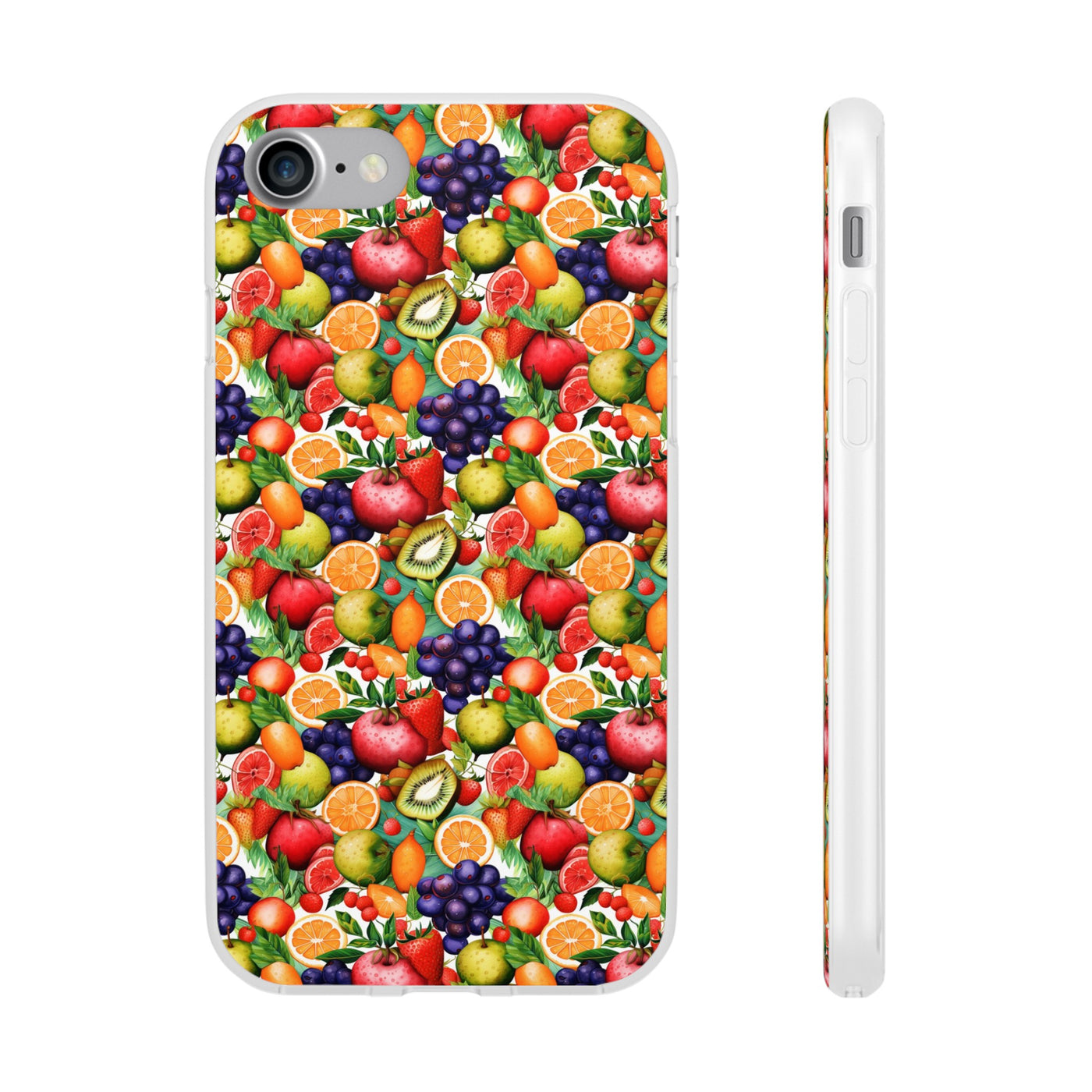 Cute Flexi Phone Cases, Summer Fruit Mix, Compatible with Samsung Galaxy S23, Samsung S22, Samsung S21, Samsung S20, Galaxy S20 Ultra