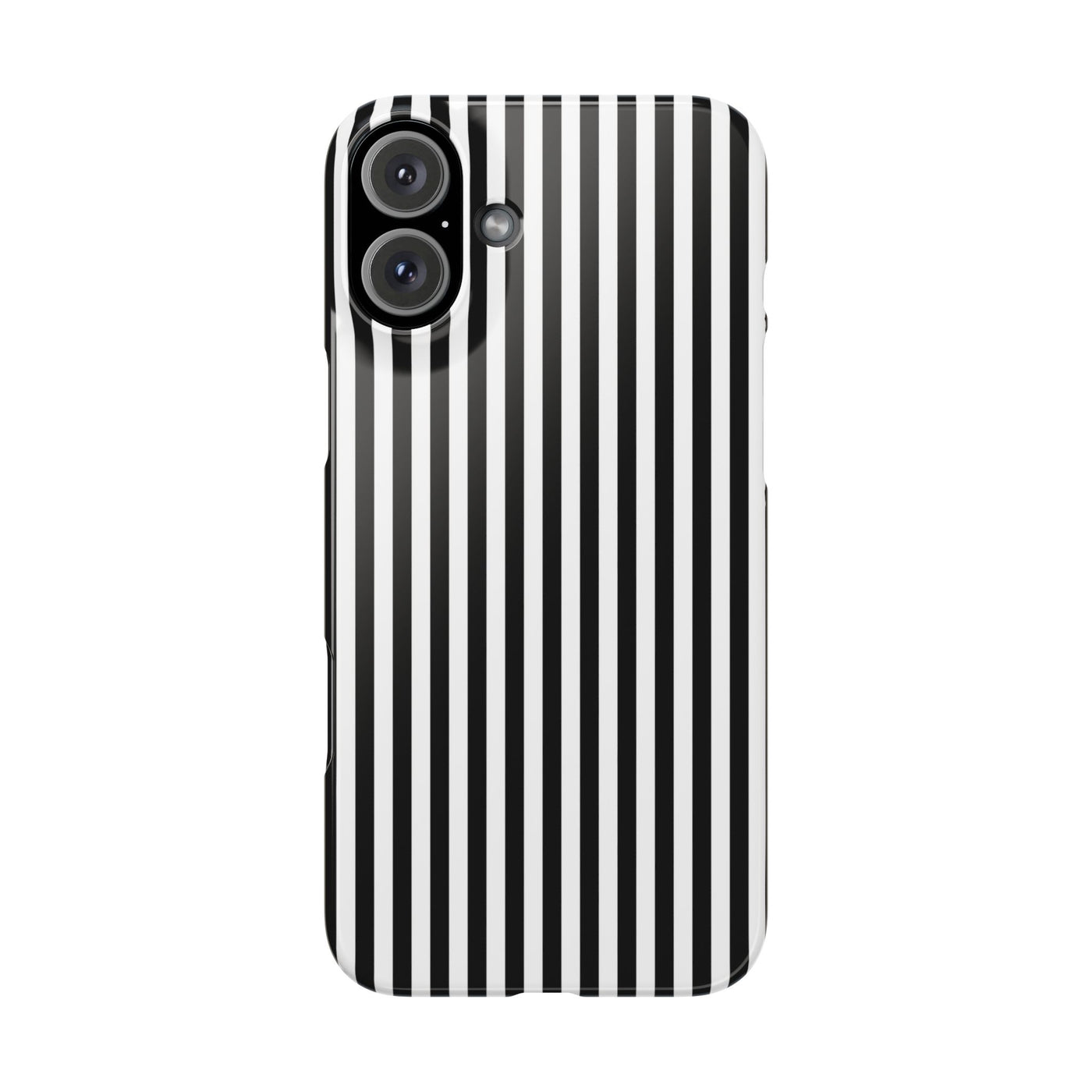 Slim Black White Striped Cute Phone Case for Iphone 16 - | iPhone 15 Pro Max Case | iPhone 14 Case Iphone 13 12 11 10 9 8 7 Gift for Her - Studio40ParkLane