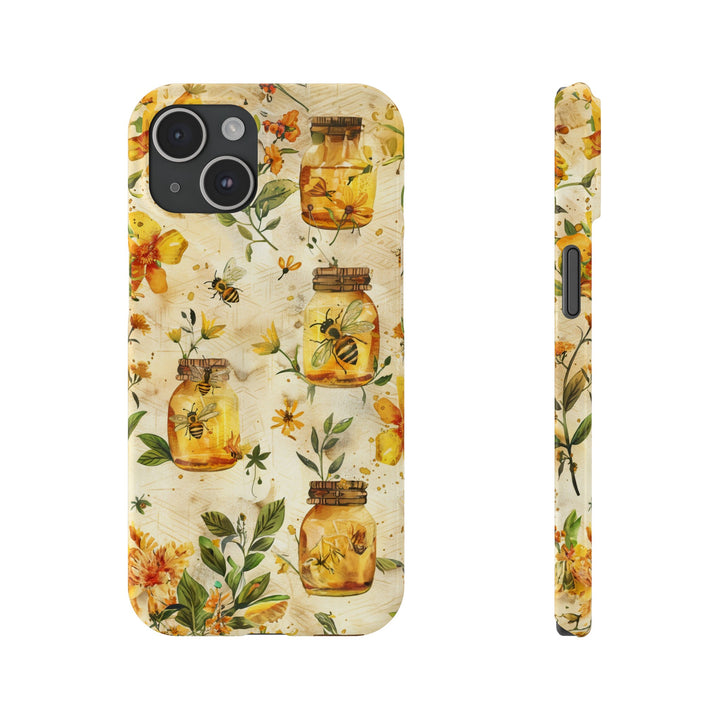 Slim Cute Phone Cases for Iphone | iPhone 15 Case | iPhone 15 Pro Max Case, Iphone 14, Iphone 14 Pro Max, Iphone 13, Honey Bees Yellow - Studio40ParkLane