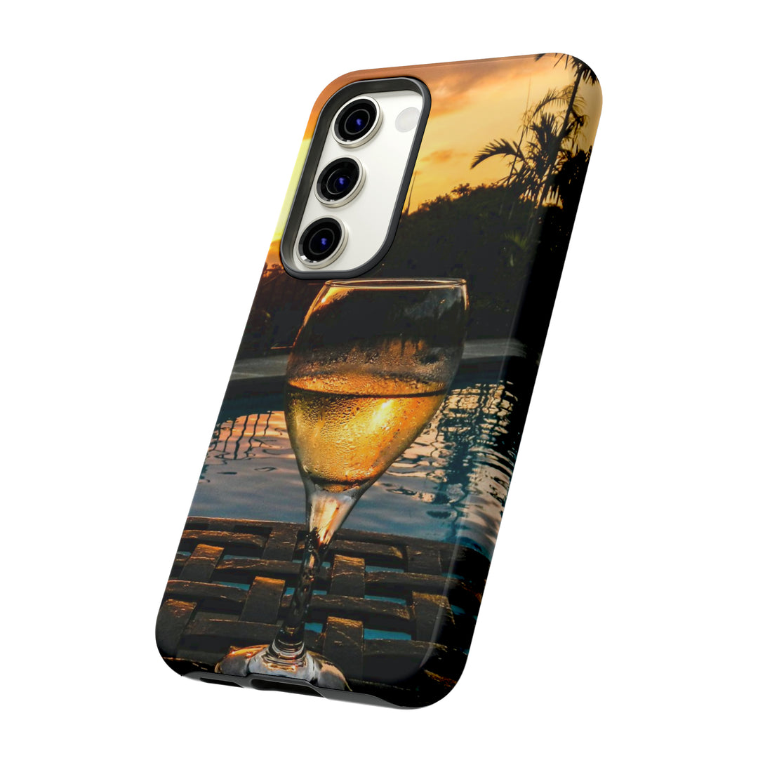 Samsung Galaxy Phone Case | Galaxy S23, S22, S21, S20 | Luxury Case Double Layered | Impact Resistant | Fashionable - Wine Glass 1 - Studio40ParkLane