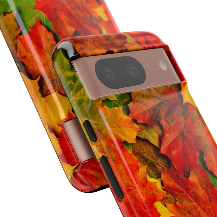 Fall Leaves Impact Resistant, Cute Phone Cases for Samsung S24, S23, S22, S21, IPhone 15 pro Iphone 14 pro Iphone 13 IPhone 12 Iphone 11 - Studio40ParkLane