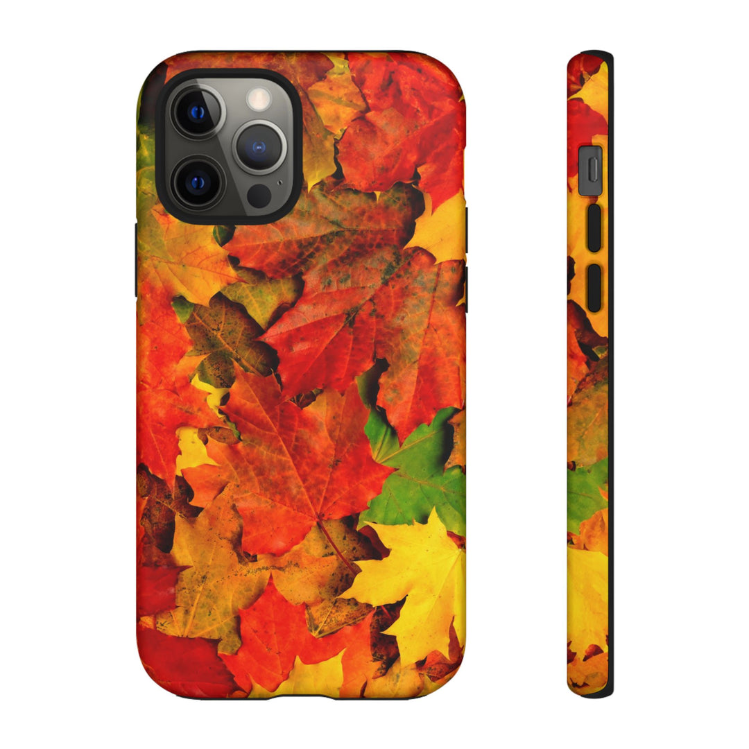 Fall Leaves Impact Resistant, Cute Phone Cases for Samsung S24, S23, S22, S21, IPhone 15 pro Iphone 14 pro Iphone 13 IPhone 12 Iphone 11 - Studio40ParkLane