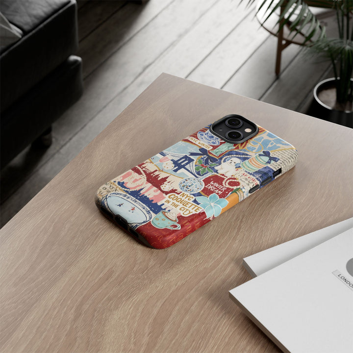 New York Winter Coquette Collage Tough Premium Phone Case - For iPhone 17 Pro Max iPhone 16 Pro iPhone 15 Iphone 14 Plus 13 Pro 12 11 10 XR