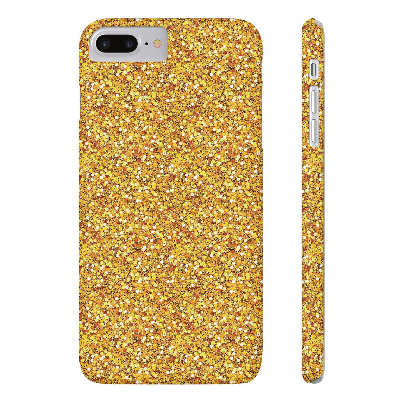 Slim Muted Gold Play on Faux Glitter Effect Cute Phone Cases for Iphone 16 Pro Max | iPhone 15 Case | iPhone 15 Pro Max Case, Iphone 14, Iphone 14 Pro Max, Iphone 13 12 11 8 7