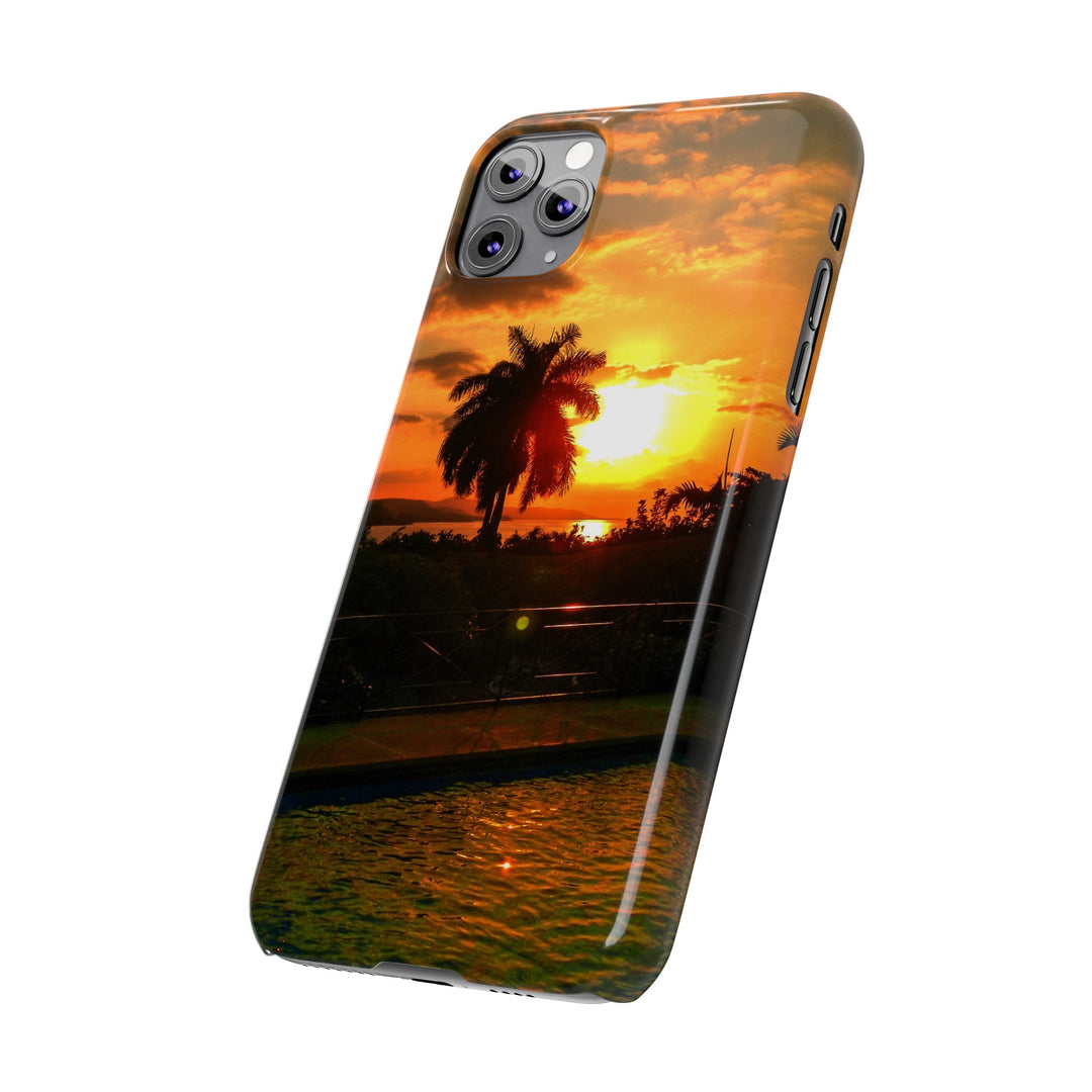 Slim Cute Phone Cases for Iphone - | iPhone 15 Case | iPhone 15 Pro Max Case, Iphone 14 Case, Iphone 14 Pro Max, Iphone 13, Summer Jamaica Sunset - Studio40ParkLane