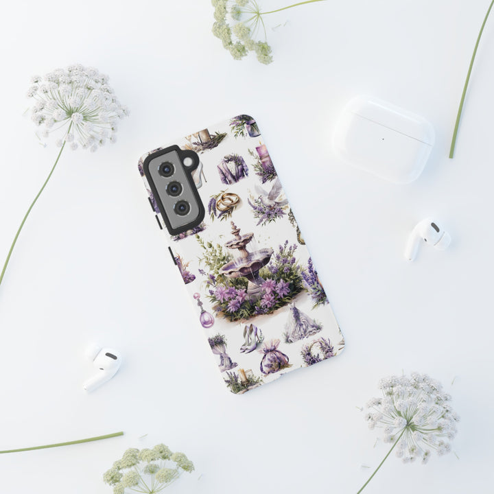 Impact Resistant, Lavender Wedding, Cute Phone Cases for Samsung S24, S23, S22, S21, IPhone 15 pro Iphone 14 pro Iphone 13 IPhone 12 Iphone 11 - Studio40ParkLane